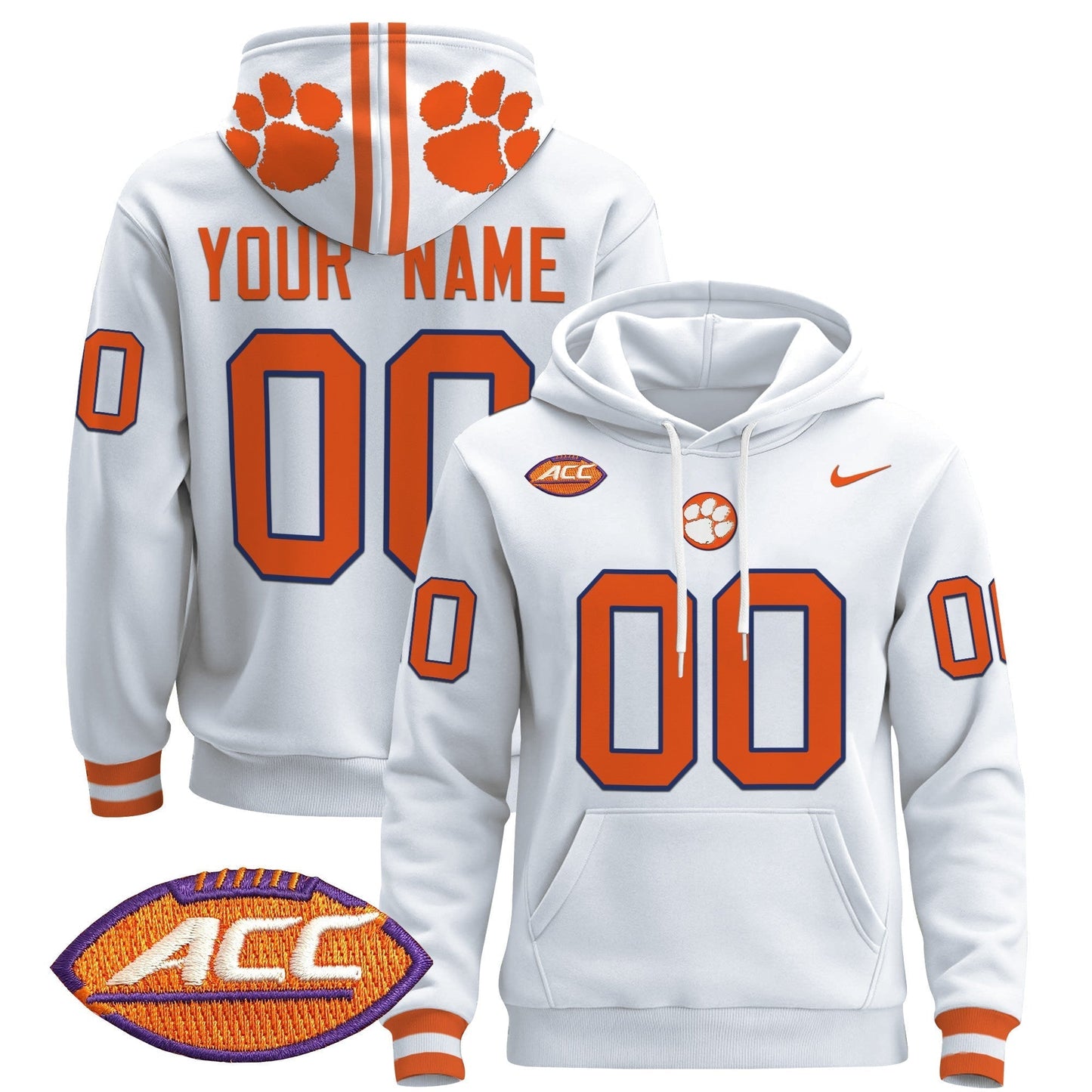 Clemson Tigers 2024 Custom Pullover Hoodie
