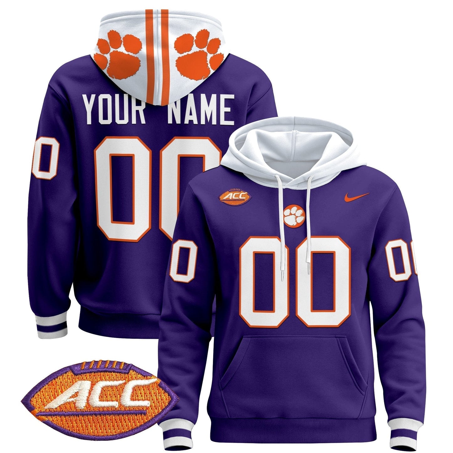 Clemson Tigers 2024 Custom Pullover Hoodie