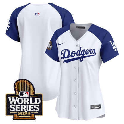 Women Dodgers 2024 World Series Vapor Premier Limited Jersey - All Stitched