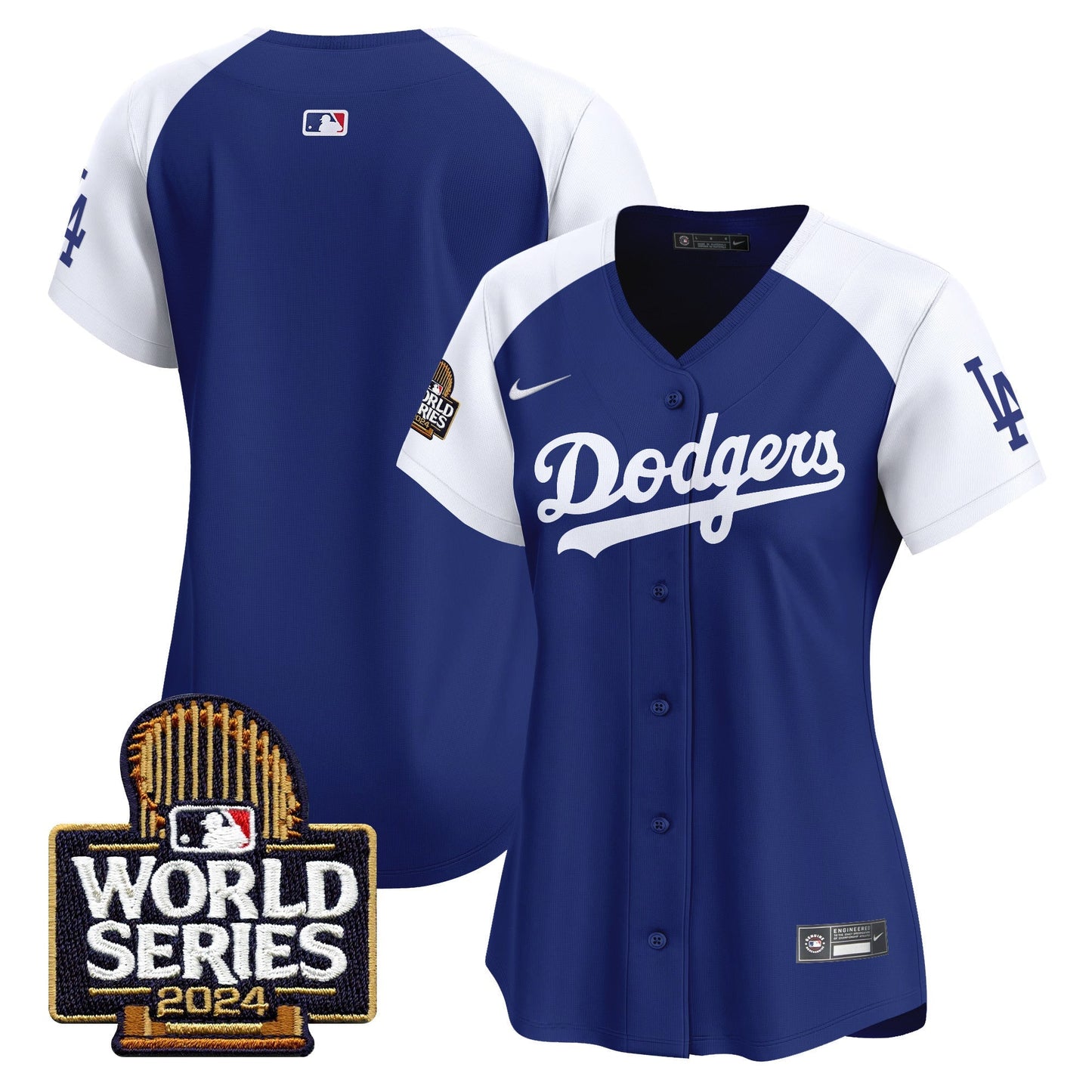 Women Dodgers 2024 World Series Vapor Premier Limited Jersey - All Stitched