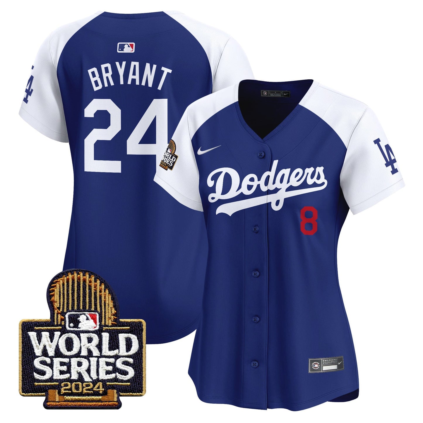 Women Dodgers 2024 World Series Vapor Premier Limited Jersey - All Stitched