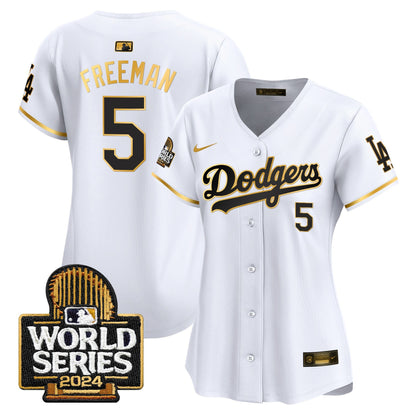 Women Dodgers 2024 World Series Vapor Premier Limited Jersey - All Stitched