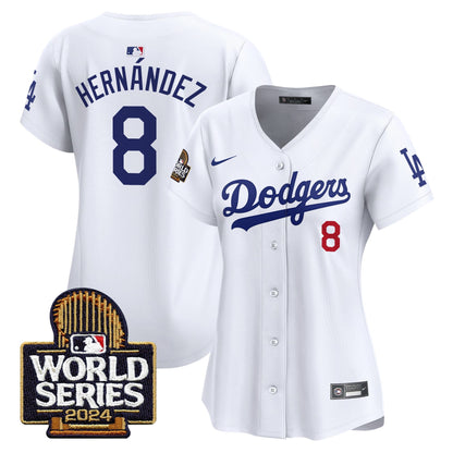 Women Dodgers 2024 World Series Vapor Premier Limited Jersey - All Stitched