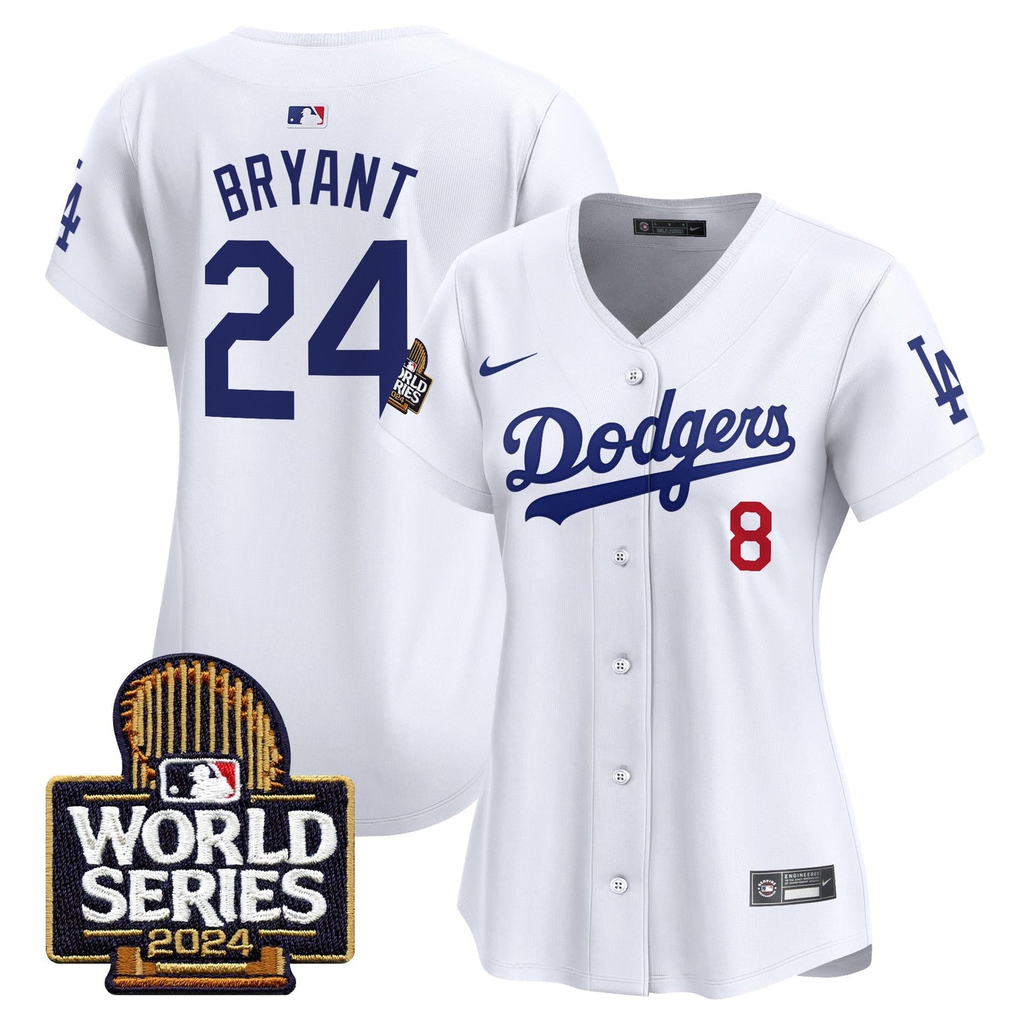 Women Dodgers 2024 World Series Vapor Premier Limited Jersey - All Stitched