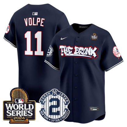 Yankees The Bronx 2024 World Series Vapor Premier Limited Jersey V2 - All Stitched