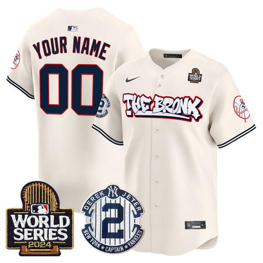 Yankees The Bronx 2024 World Series Vapor Premier Limited Custom Jersey V2 - All Stitched