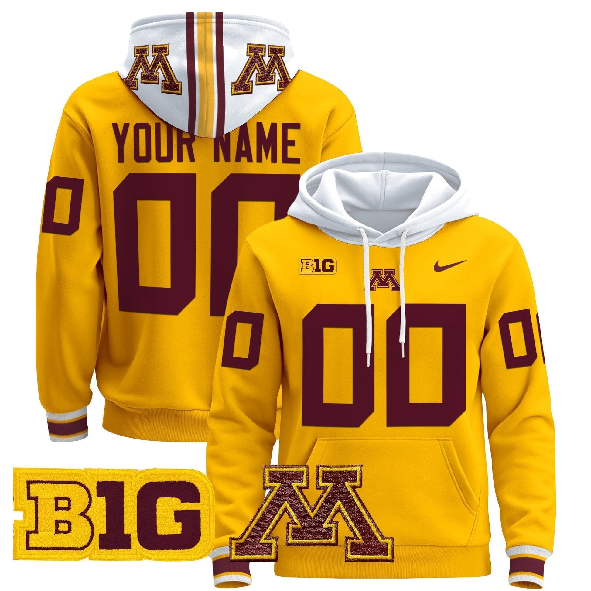 Minnesota Golden Gophers 2024 Custom Pullover Hoodie