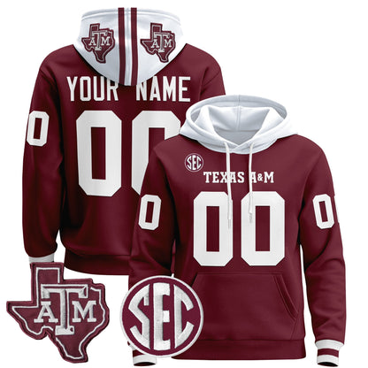 Texas A&M Aggies 2024 Custom Pullover Hoodie