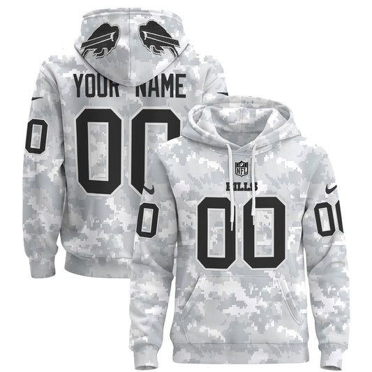 Buffalo Bills 2024 Salute to Service Custom Pullover Hoodie