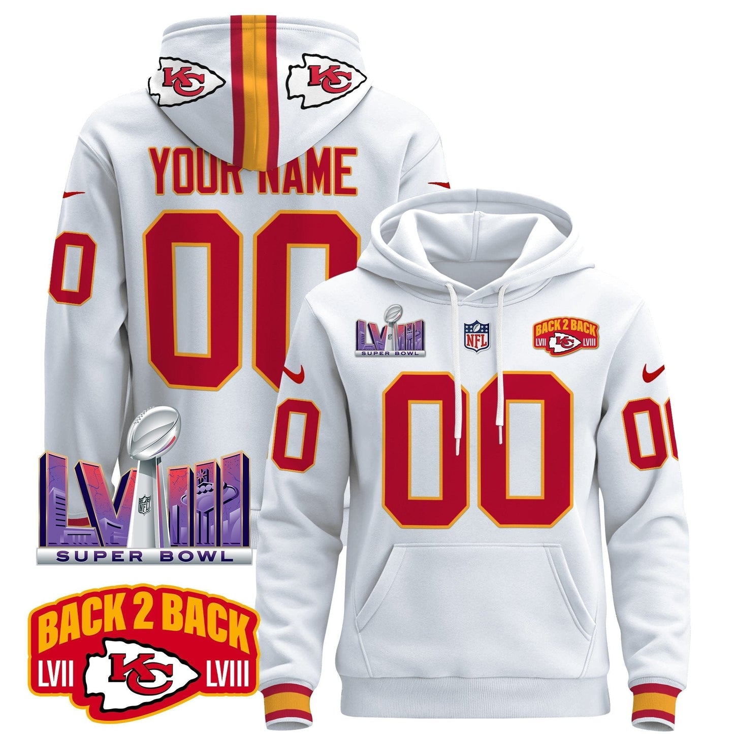 Kansas City Chiefs 2024 Custom Pullover Hoodie