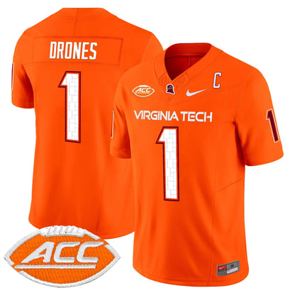 Men's Virginia Tech Hokies 2025 Vapor Limited Jersey - All Stitched