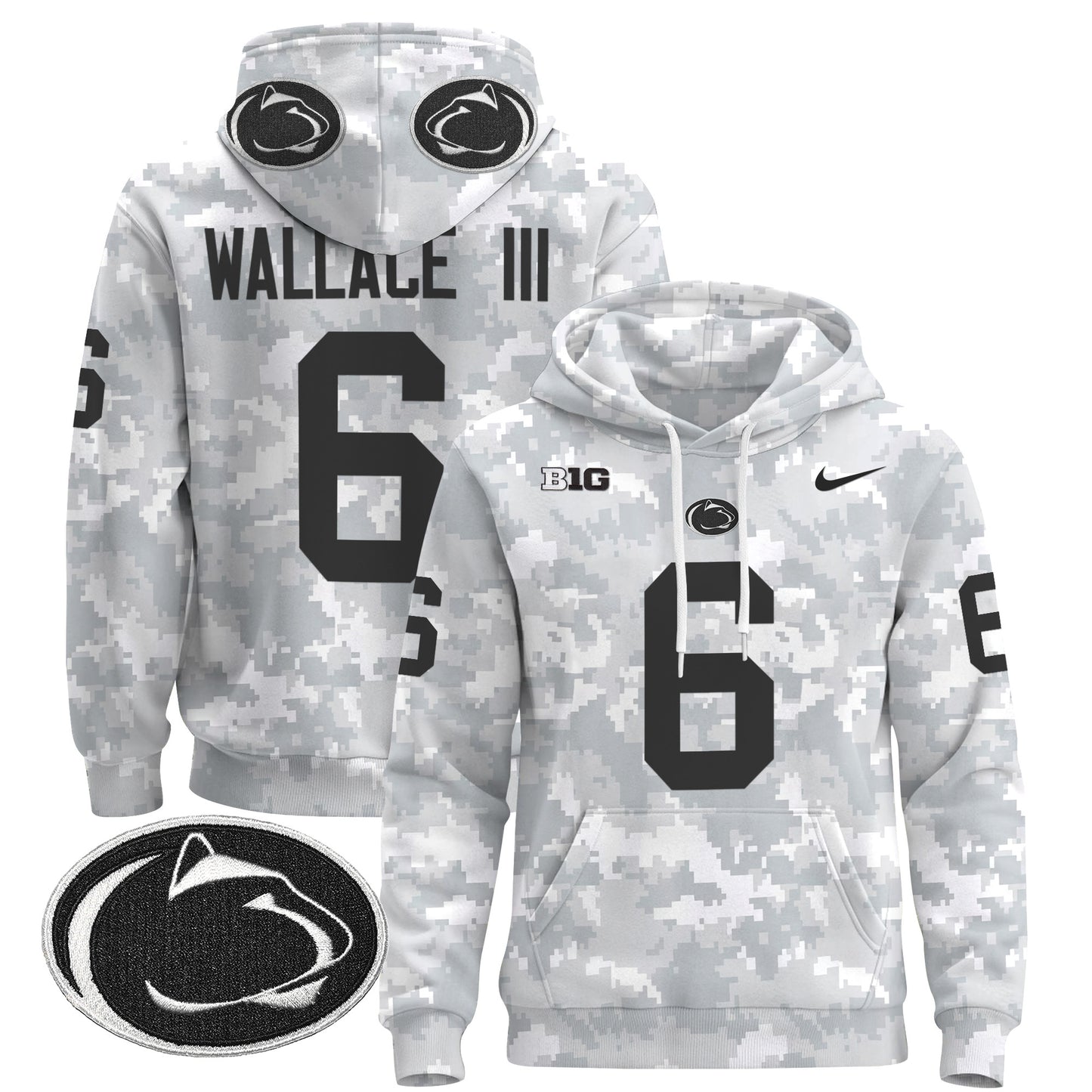 Penn State Nittany Lions 2024 Salute to Service Pullover Hoodie - All Stitched