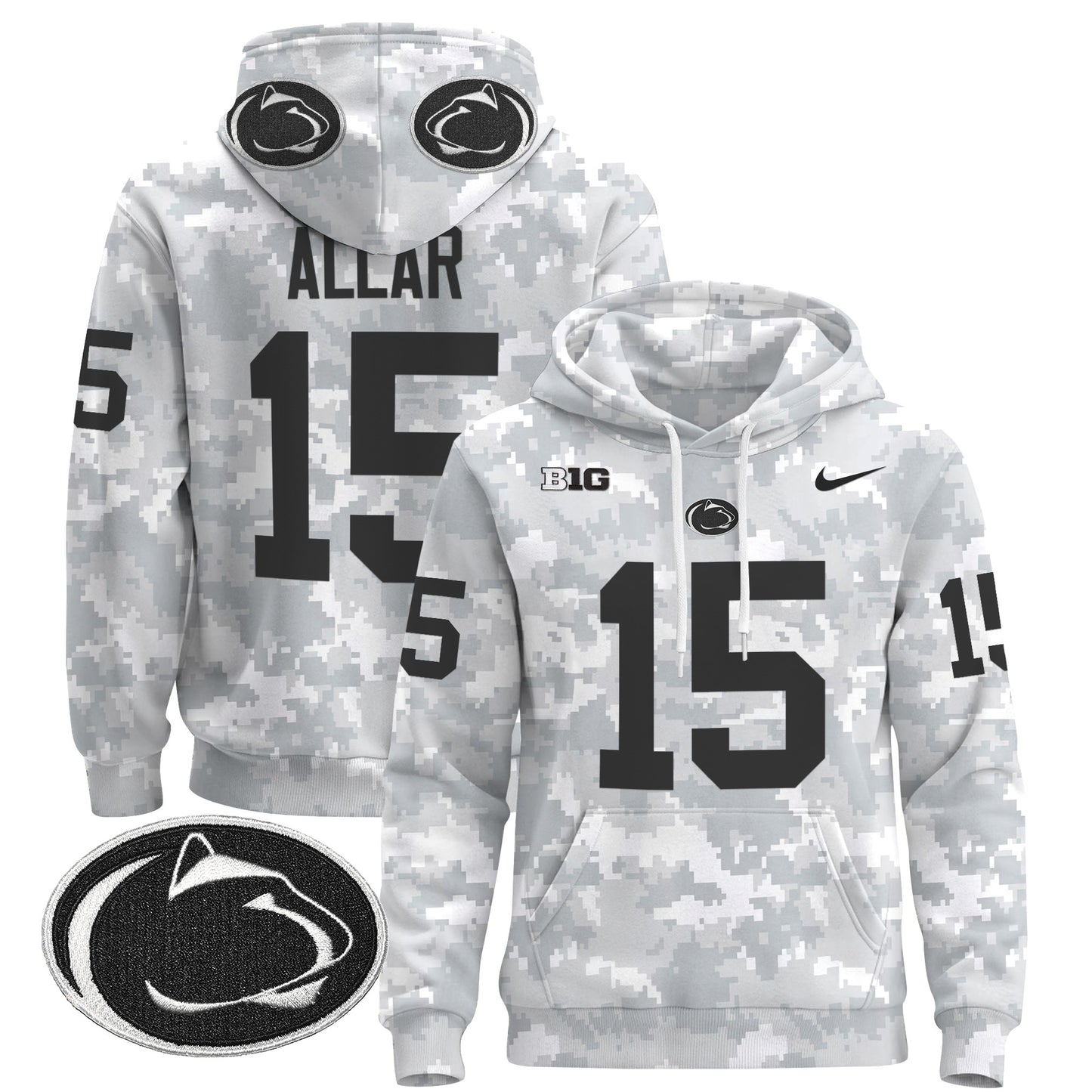 Penn State Nittany Lions 2024 Salute to Service Pullover Hoodie - All Stitched