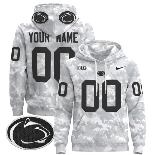 Penn State Nittany Lions 2024 Salute to Service Custom Pullover Hoodie