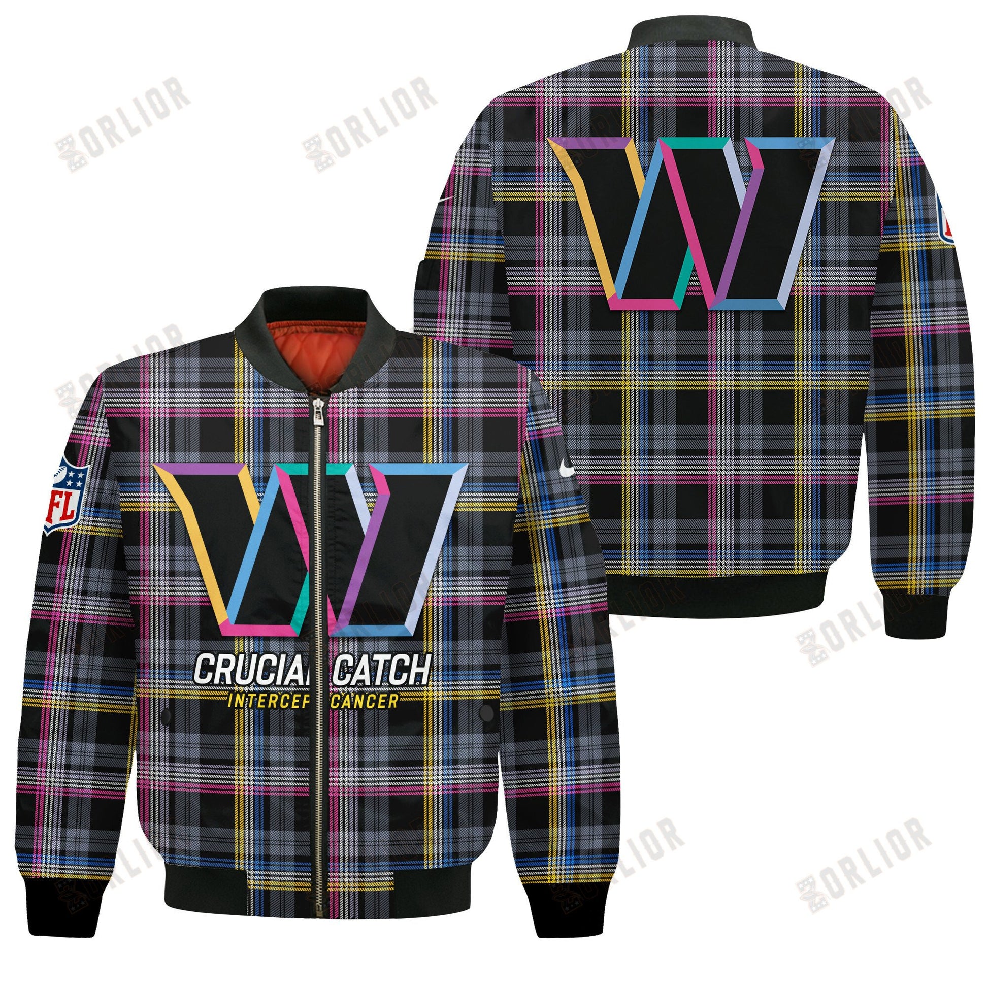 Washington Commanders National Football League 2024 Crucial Catch Bomber Jacket