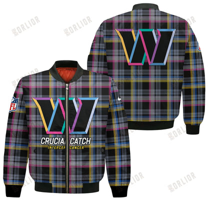 Washington Commanders National Football League 2024 Crucial Catch Bomber Jacket
