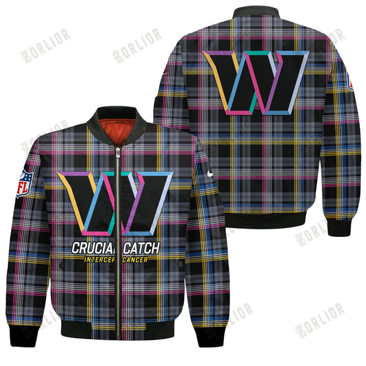Washington Commanders National Football League 2024 Crucial Catch Bomber Jacket