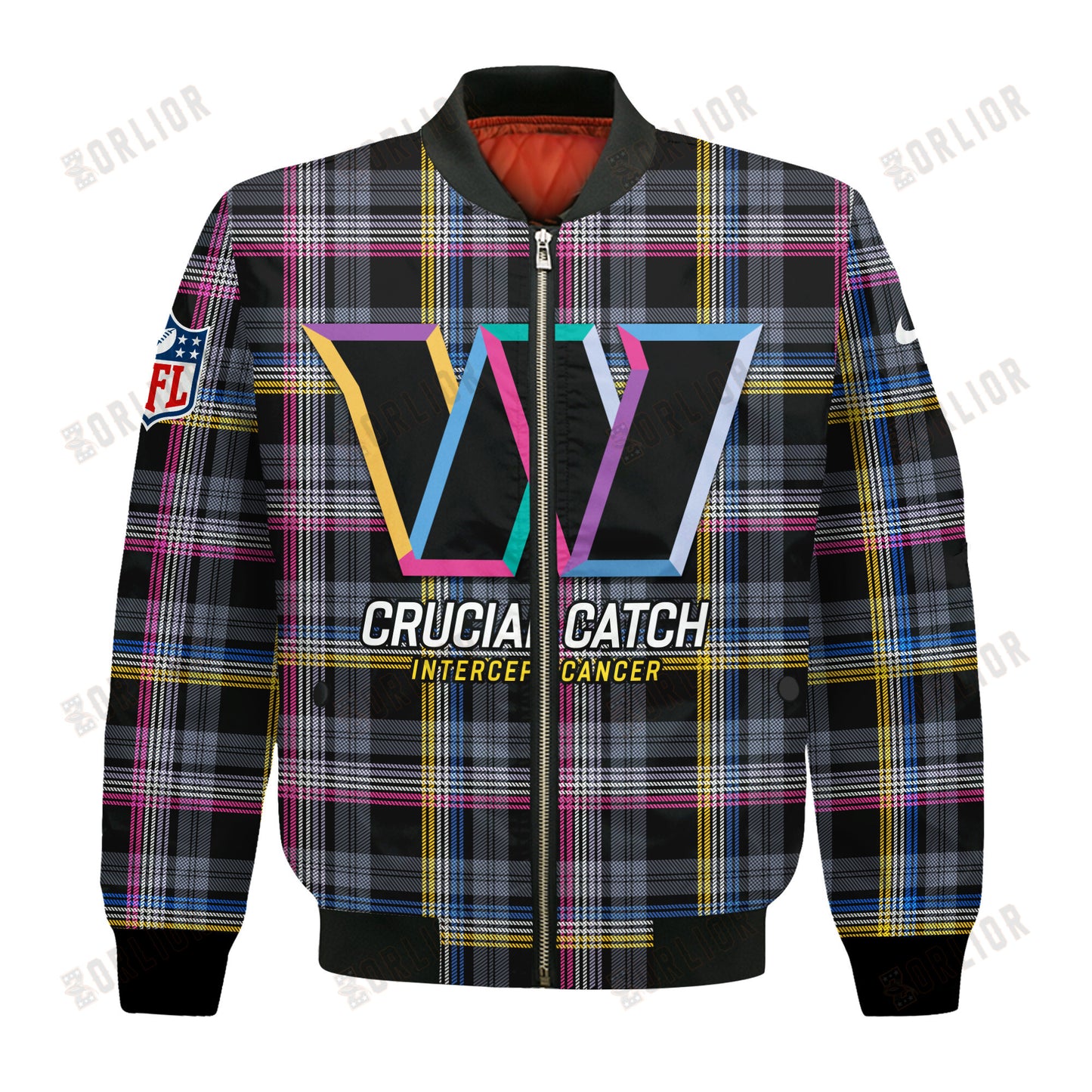 Washington Commanders National Football League 2024 Crucial Catch Bomber Jacket