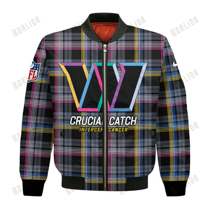 Washington Commanders National Football League 2024 Crucial Catch Bomber Jacket