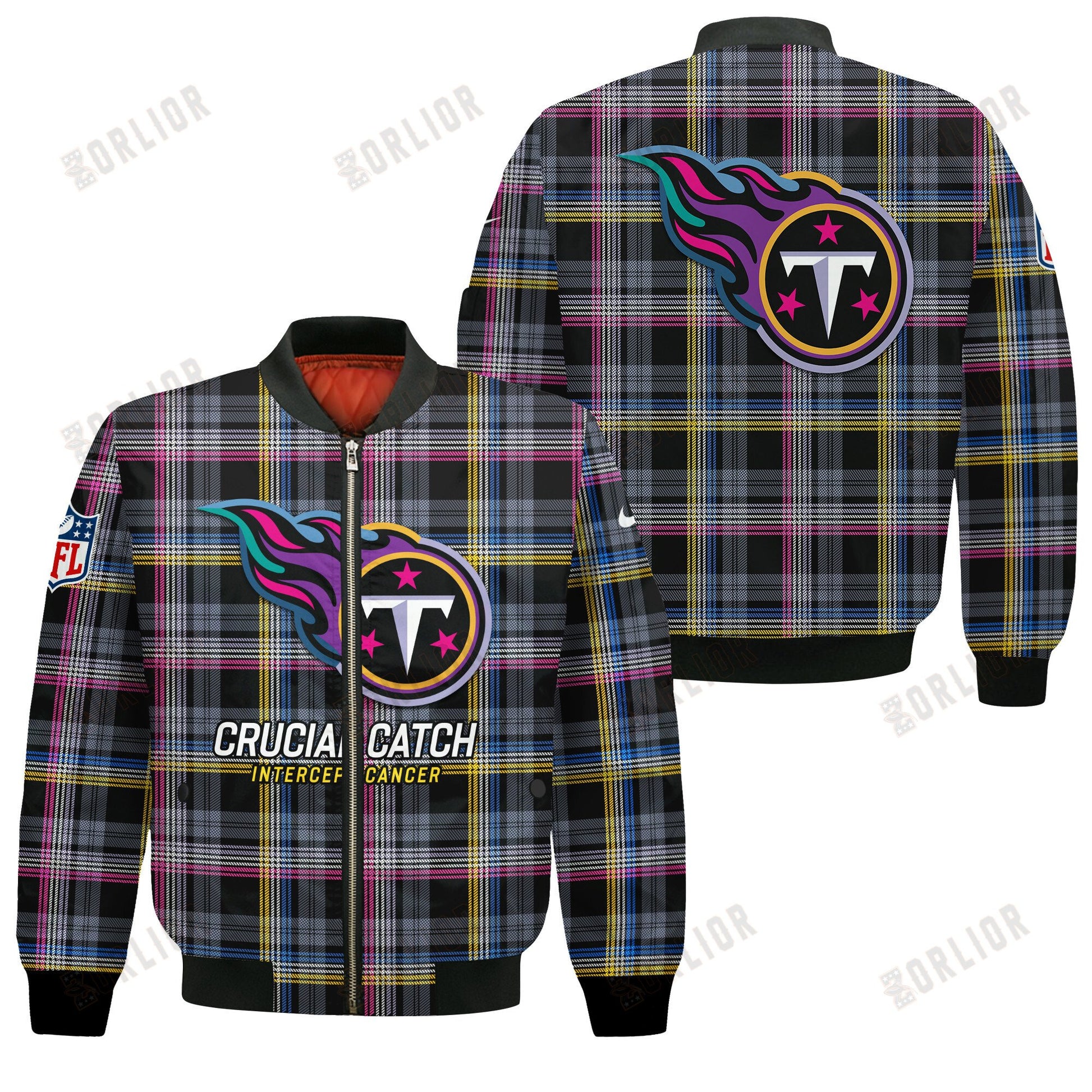 Tennessee Titans National Football League 2024 Crucial Catch Bomber Jacket