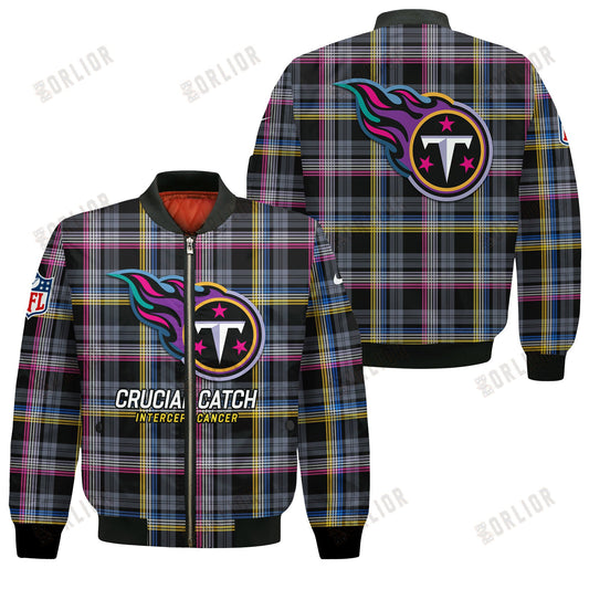 Tennessee Titans National Football League 2024 Crucial Catch Bomber Jacket