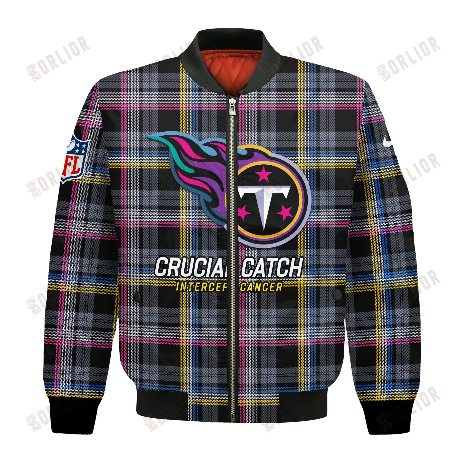 Tennessee Titans National Football League 2024 Crucial Catch Bomber Jacket