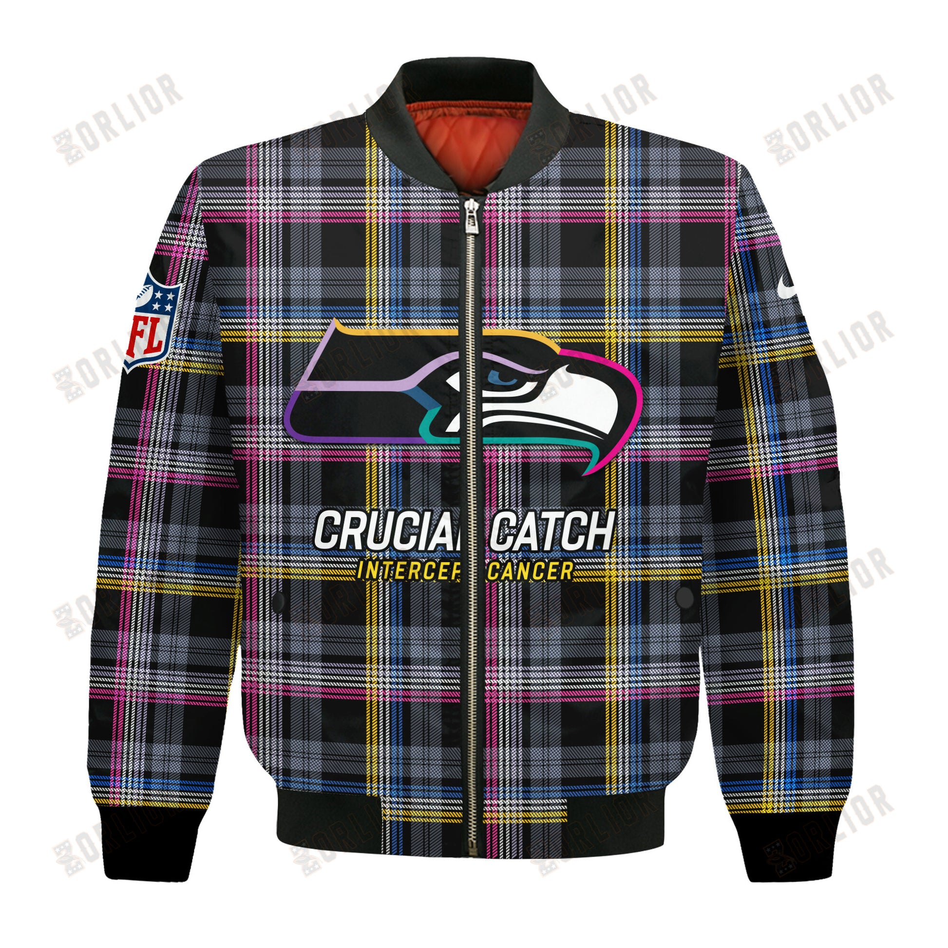 Seattle Seahawks National Football League 2024 Crucial Catch Bomber Jacket