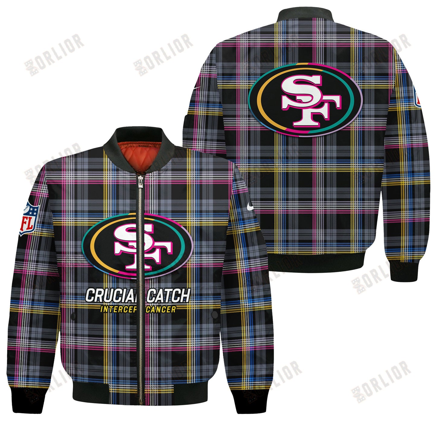 San Francisco 49ers National Football League 2024 Crucial Catch Bomber Jacket