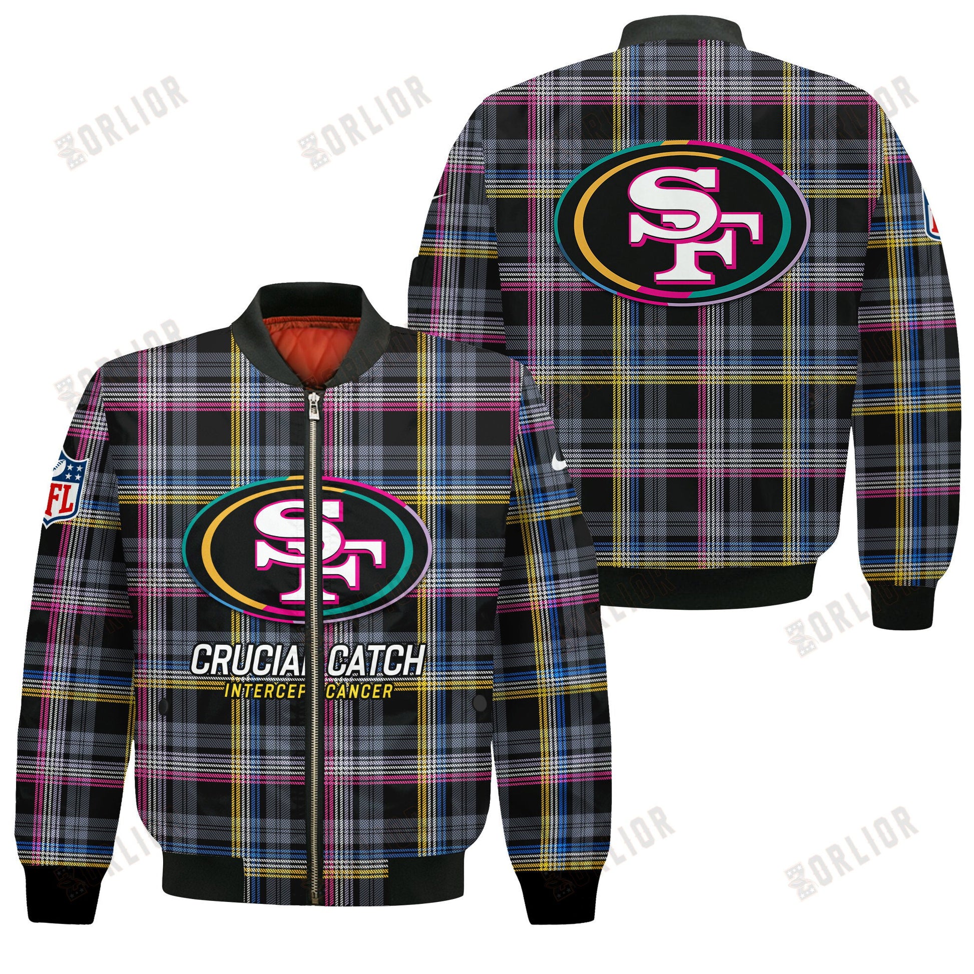 San Francisco 49ers National Football League 2024 Crucial Catch Bomber Jacket