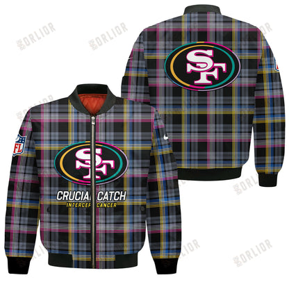 San Francisco 49ers National Football League 2024 Crucial Catch Bomber Jacket