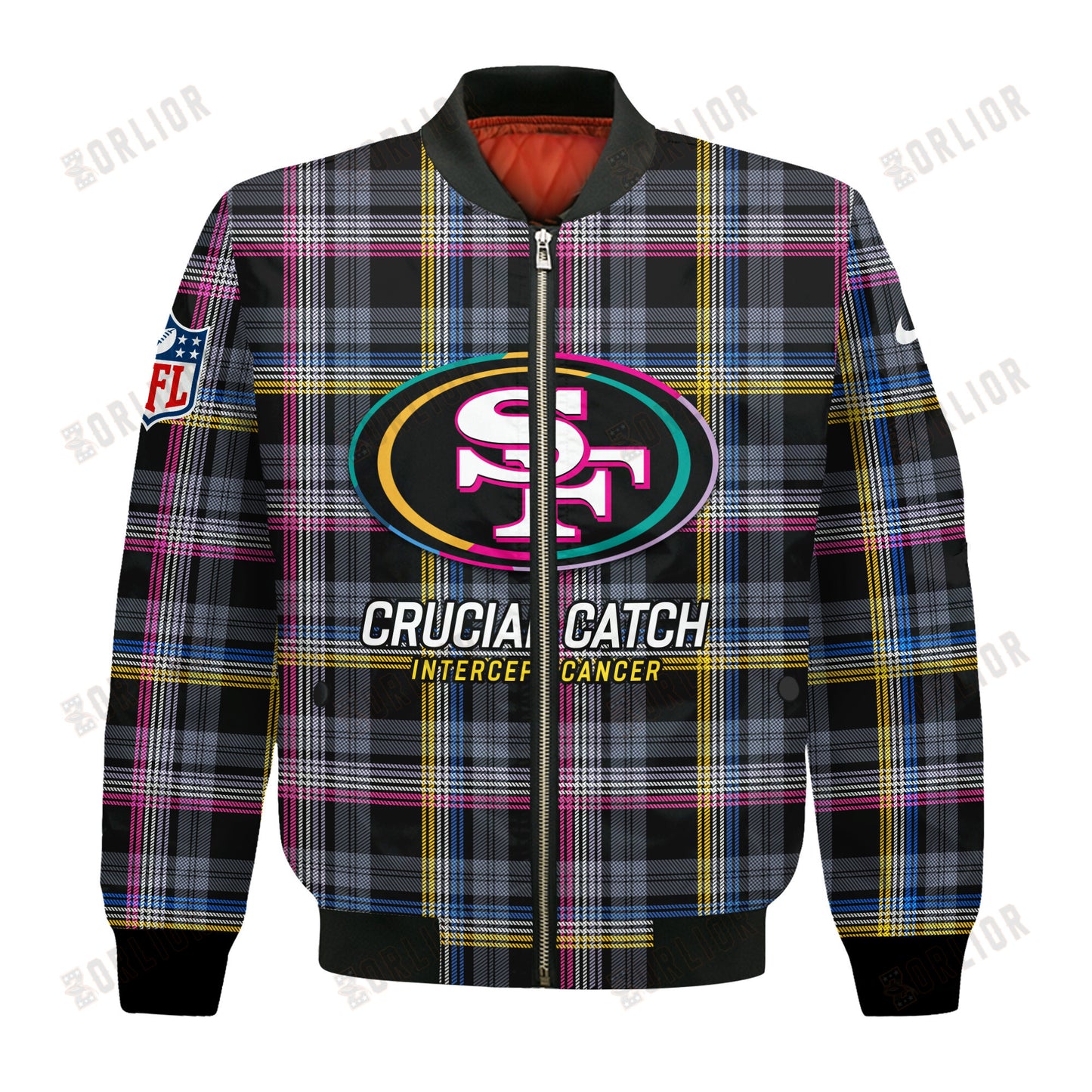 San Francisco 49ers National Football League 2024 Crucial Catch Bomber Jacket