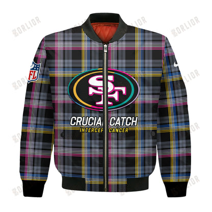 San Francisco 49ers National Football League 2024 Crucial Catch Bomber Jacket