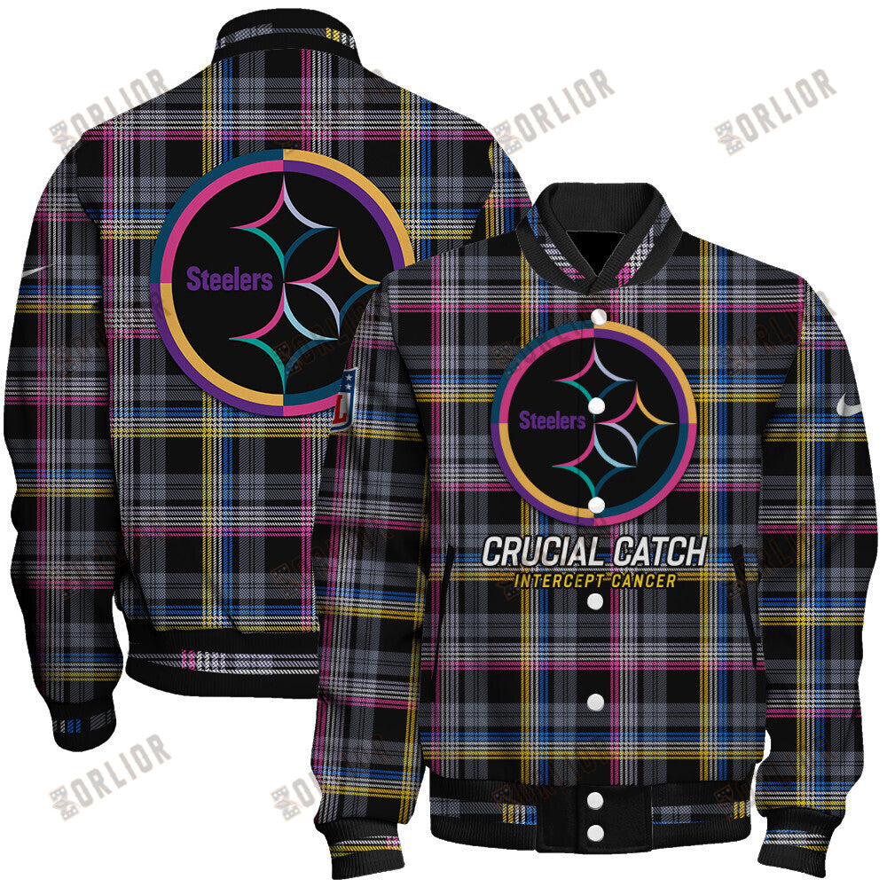 Pittsburgh Steelers National Football League 2024 Crucial Catch Unisex Varsity Jacket