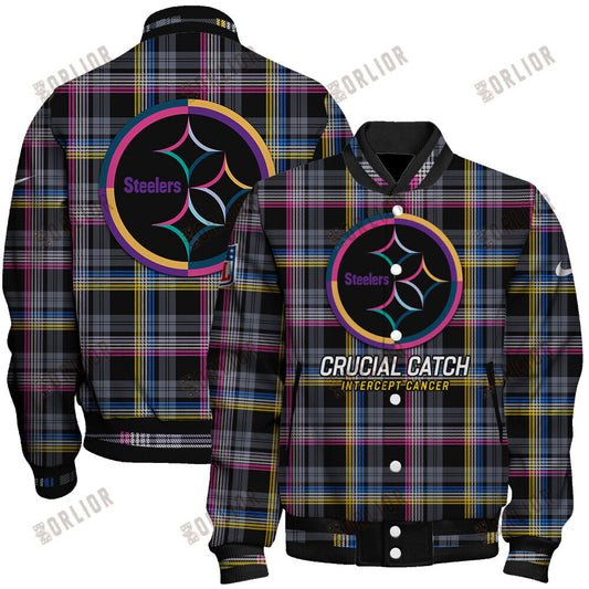 Pittsburgh Steelers National Football League 2024 Crucial Catch Unisex Varsity Jacket