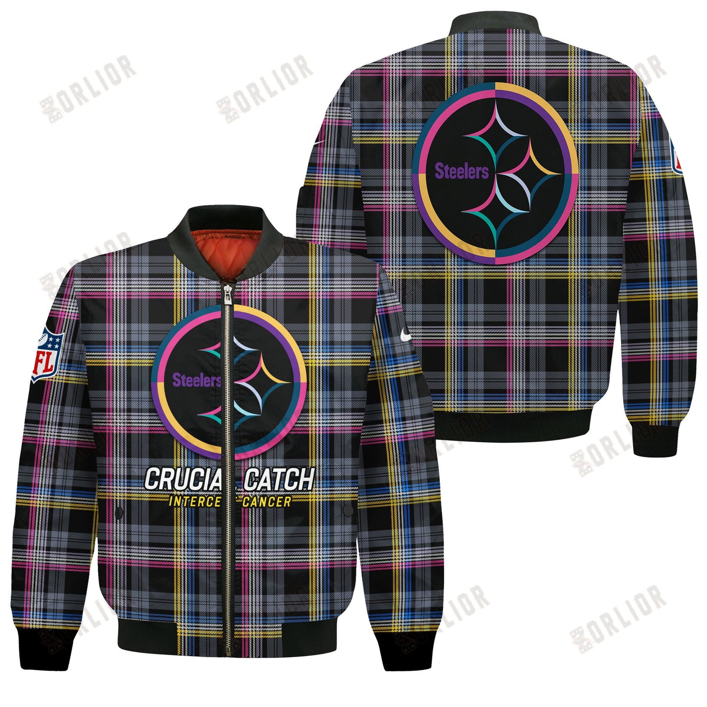 Pittsburgh Steelers National Football League 2024 Crucial Catch Bomber Jacket