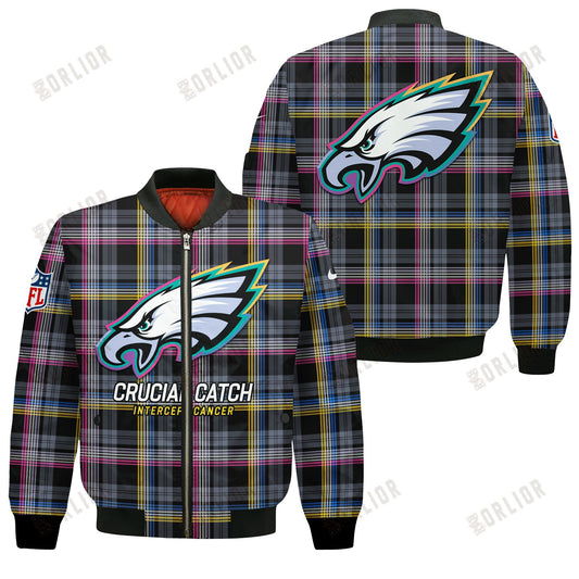 Philadelphia Eagles National Football League 2024 Crucial Catch Bomber Jacket