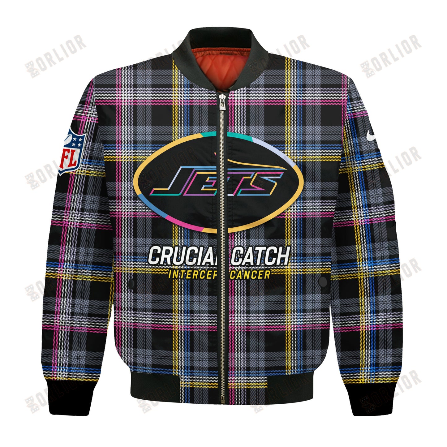 New York Jets National Football League 2024 Crucial Catch Bomber Jacket