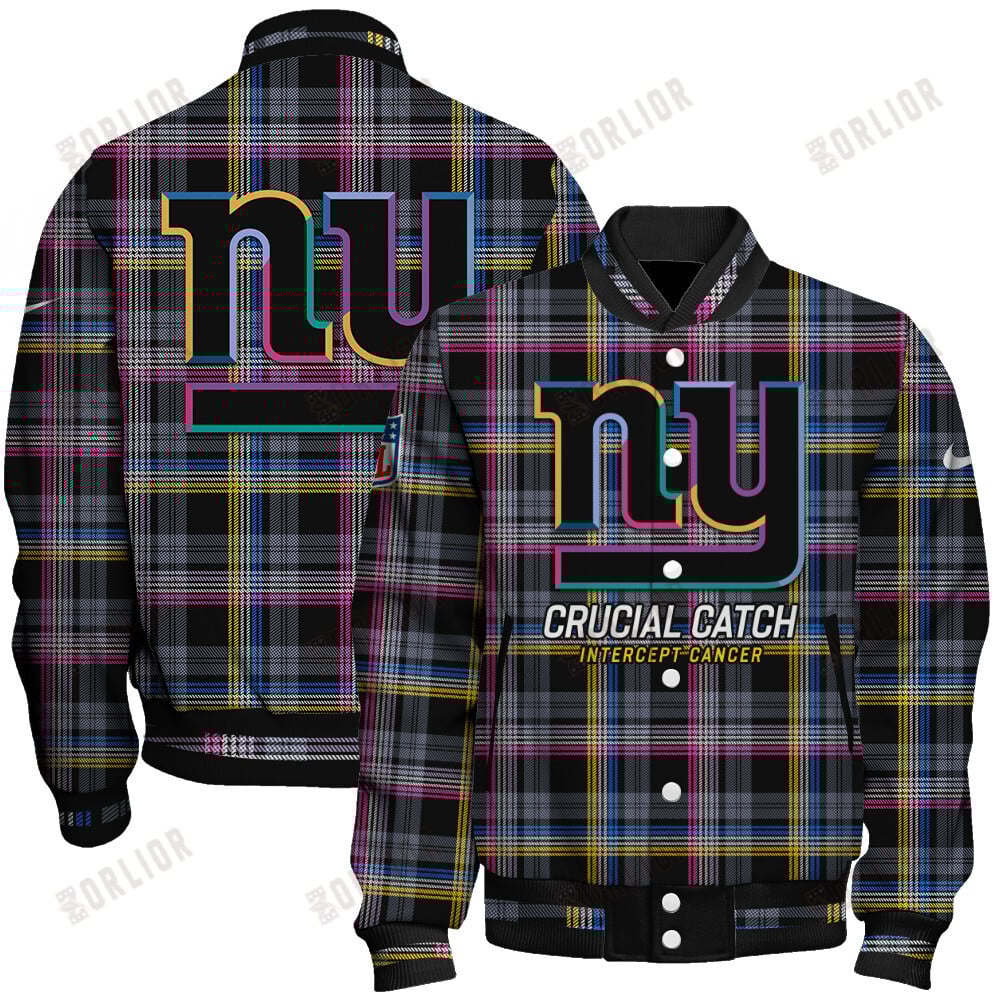 New York Giants National Football League 2024 Crucial Catch Unisex Varsity Jacket