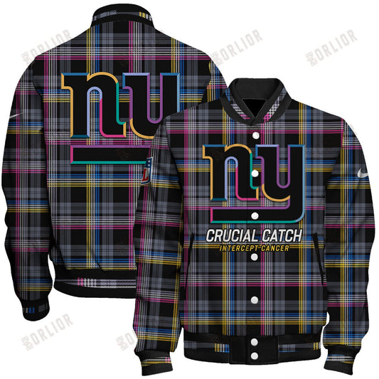 New York Giants National Football League 2024 Crucial Catch Unisex Varsity Jacket