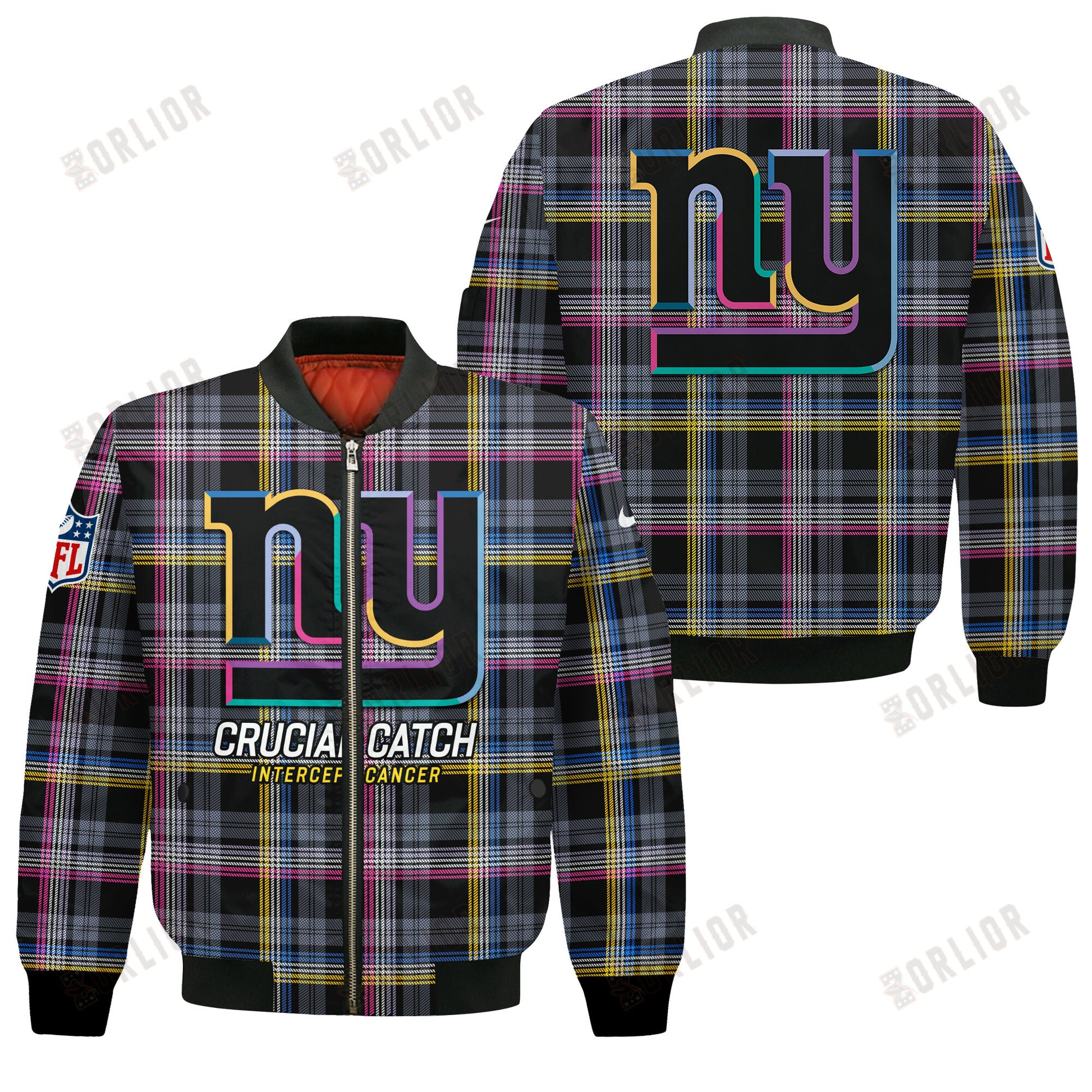New York Giants National Football League 2024 Crucial Catch Bomber Jacket