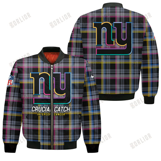 New York Giants National Football League 2024 Crucial Catch Bomber Jacket