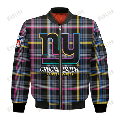 New York Giants National Football League 2024 Crucial Catch Bomber Jacket