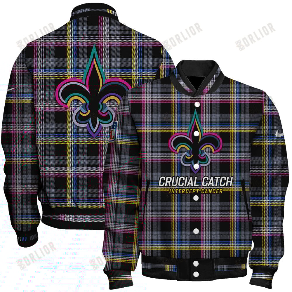 New Orleans Saints National Football League 2024 Crucial Catch Unisex Varsity Jacket