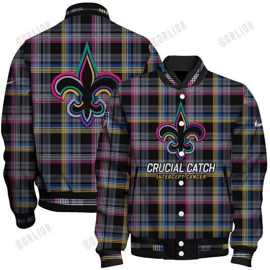 New Orleans Saints National Football League 2024 Crucial Catch Unisex Varsity Jacket