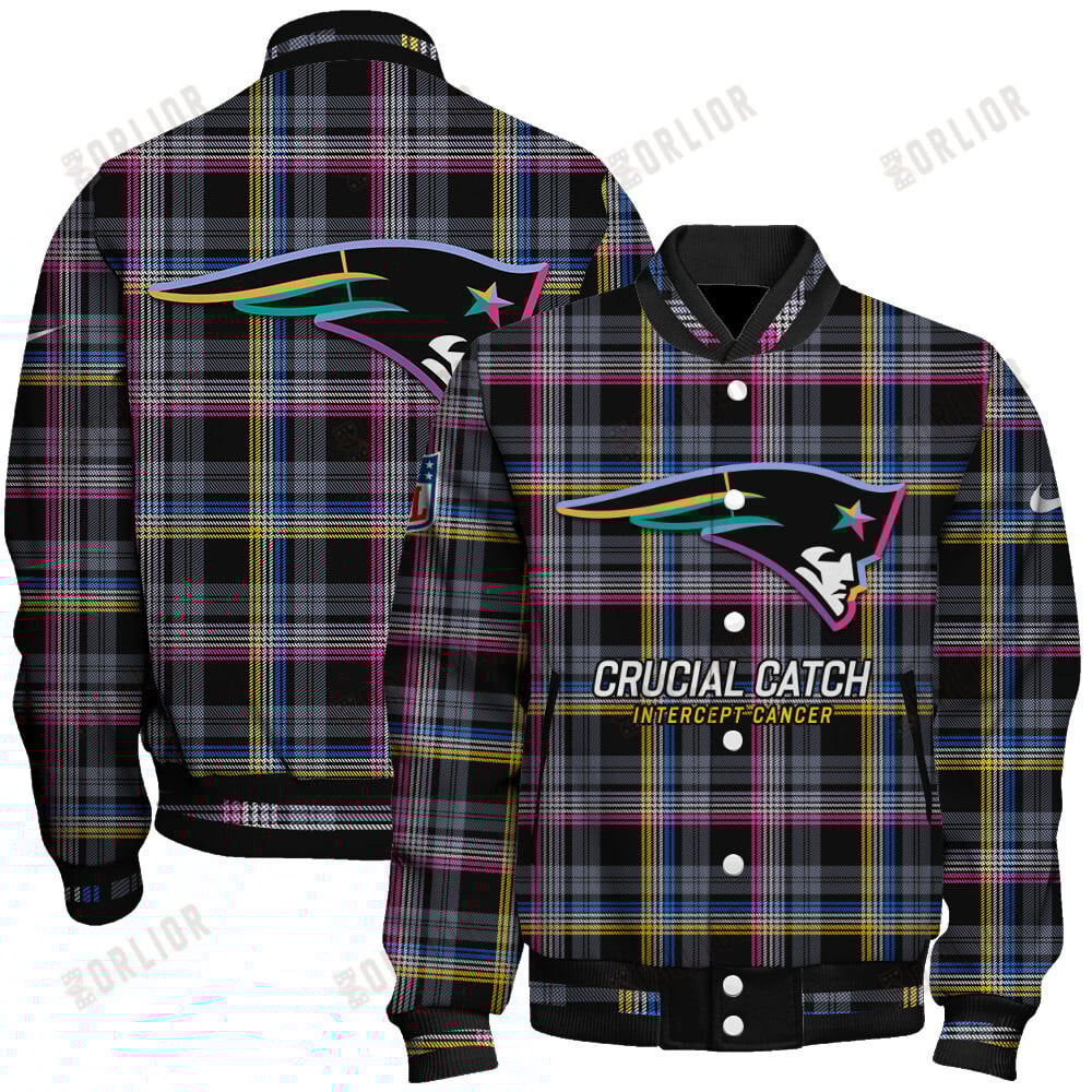 New England Patriots National Football League 2024 Crucial Catch Unisex Varsity Jacket