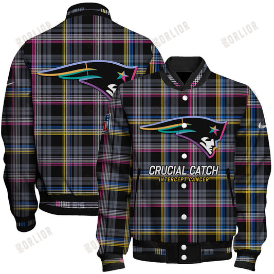 New England Patriots National Football League 2024 Crucial Catch Unisex Varsity Jacket