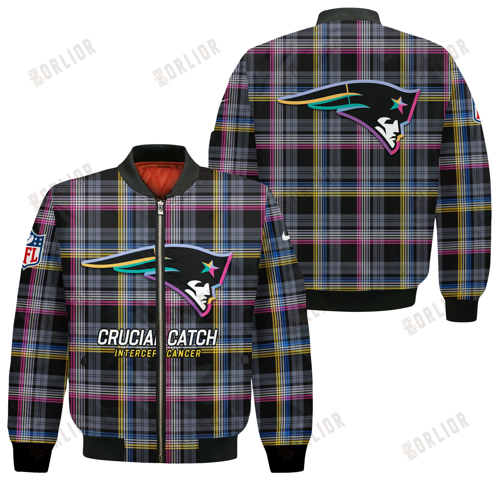 New England Patriots National Football League 2024 Crucial Catch Bomber Jacket