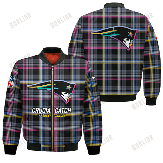 New England Patriots National Football League 2024 Crucial Catch Bomber Jacket