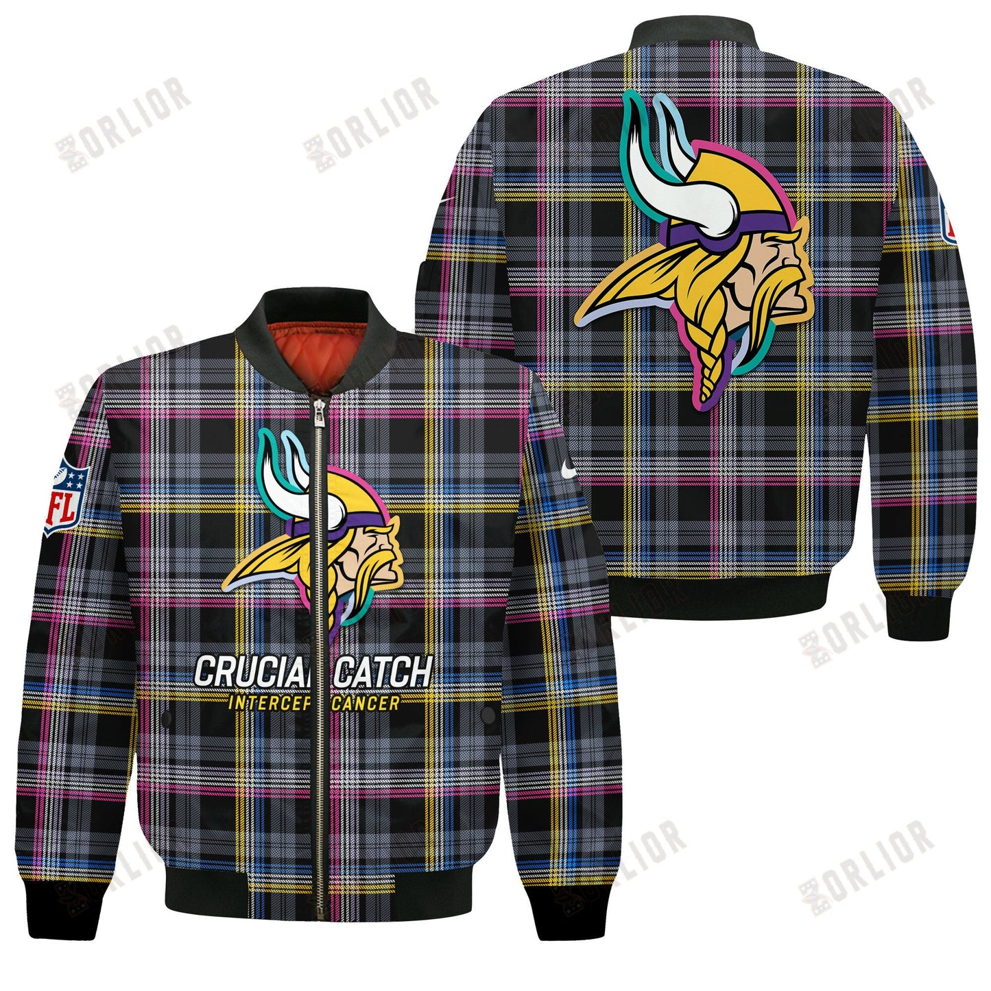 Minnesota Vikings National Football League 2024 Crucial Catch Bomber Jacket