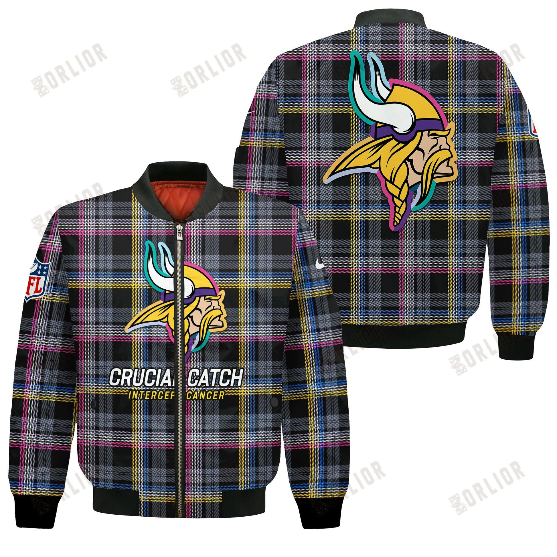 Minnesota Vikings National Football League 2024 Crucial Catch Bomber Jacket
